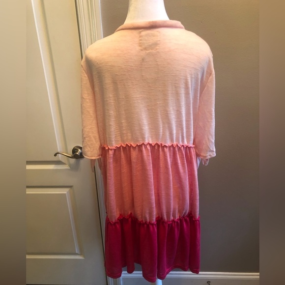Pink Ombré Open Cardigan from Tees2urdoor.com size L/XL - Picture 8 of 8
